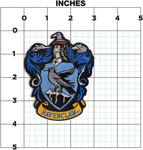 Vista 3 de Ata-Boy Parche de Harry Potter, parches para planchar Ravenclaw Crest - Regalos y mercancía de Harry Potter