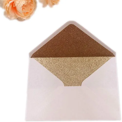 Vista 10 de 25 sobres A7 de color rubor perlado, 5.35 x 7.7 pulgadas, perfectos para bodas de 5 x 7, tarjetas de invitación, invitación de felicitación