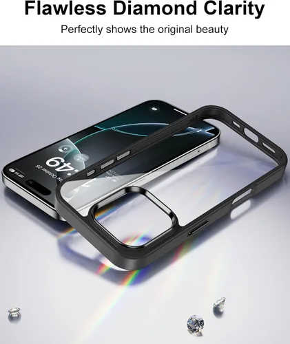 Vista 402 de HOOMIL Funda para iPhone 7 Plus/iPhone 8 Plus de 5.5 Pulgadas, sin amarillamiento, protección contra caídas, cubierta trasera dura transparente