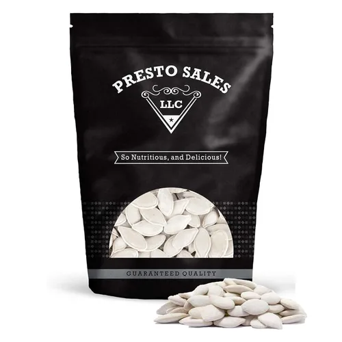 Vista 11 de Presto Sales LLC - Semillas de calabaza crudas con cáscara blanca nieve, sin aceite, aperitivo saludable, crujiente, delicioso, empaquetado en una
