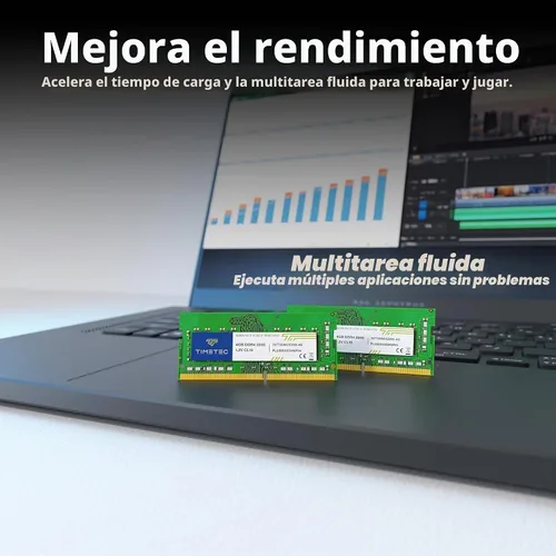 Vista 5 de Timetec 4GB DDR4 2666MHz (PC4-2666V) PC4-21300 SODIMM Laptop RAM - Módulo de memoria sin búfer de 260 pines 1.2V CL19 sin ECC para computadora