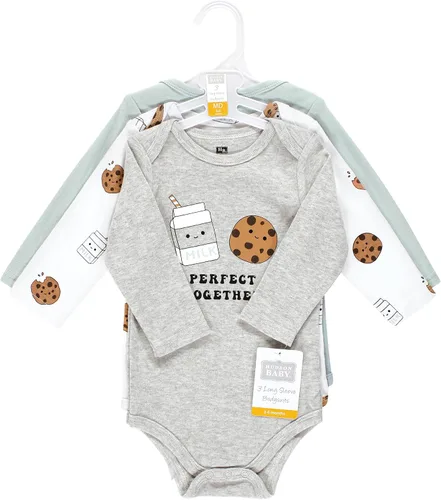 Vista 22 de Hudson Baby Body unisex de algodón de manga larga para bebé, leopardo rosa rojo