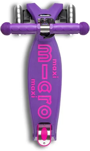 Vista 5 de Micro Kickboard – Triciclo Maxi Deluxe Led – Monopatín pequeño con tres ruedas con luces LED, con tecnología de inclinarse para conducir, diseño
