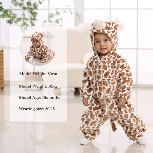 Vista 6 de TONWHAR - Disfraz de Halloween para niños, para cosplay de animales, para la nieve