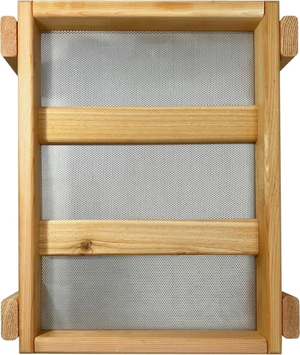 Vista 8 de DutchCrafters Bandeja grande de madera de cedro con plataforma abierta para pájaros, alimentador de semillas de pájaros de madera para pájaros