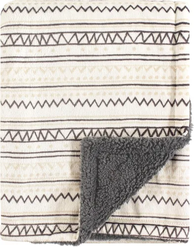 Vista 20 de Hudson Baby Manta unisex de felpa de visón y sherpa para bebé, abstracta, talla única Abstracto