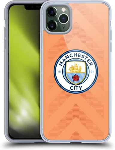 Vista 27 de Head Case Designs Funda de gel con licencia oficial del Manchester City Man City FC Away 2022/23 [protección de grado militar] compatible con Apple