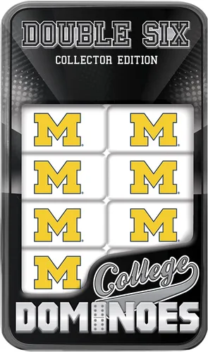 Vista 4 de MasterPieces Game Day - NCAA Alabama Crimson Tide - Juego de Dominó Doble Seis de 28 Piezas con Logo del Equipo