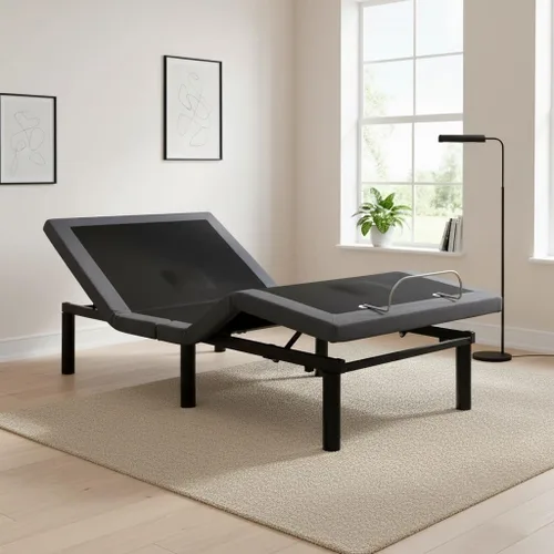 Vista 14 de Naomi Home Base de cama ajustable individual XL, metal, negro, 7 posiciones