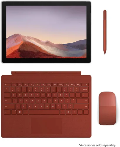 Vista 8 de Tablet Microsoft Surface Pro 7, pantalla táctil de 12.3", Intel Core i7, 16 GB de memoria, unidad de estado sólido de 512 GB