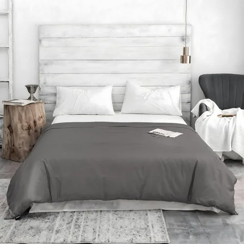 Vista 6 de ZonLi Funda de manta refrescante con peso, certificado Oeko-tex, 100% fibra de bambú natural pura, (gris, 48 x 72 pulgadas), funda de edredón