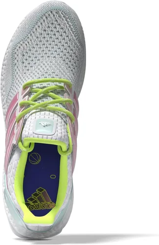 Vista 2 de adidas Tenis Ultraboost 1.0 Neon para mujer, BlancoBliss PinkLucid Lemon