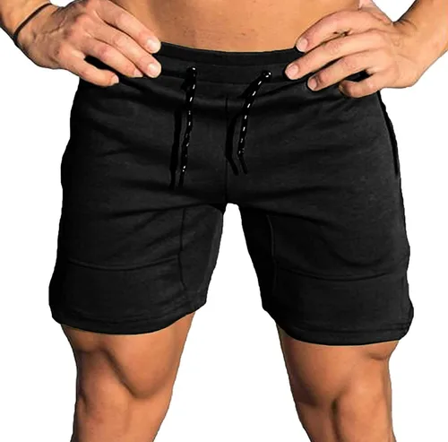 Vista 8 de COOFANDY Pantalones cortos de entrenamiento para hombre, pantalones cortos de entrenamiento atlético, pantalones cortos ajustados para levantamiento