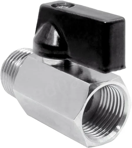 Vista 3 de Beduan Válvula de Bola Mini de Latón de 1/2" NPT Válvula de Cierre Hembra x Macho