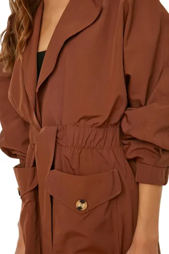 Vista 6 de Trendyol Women Oversize Double-Breasted Woven Trench Coat