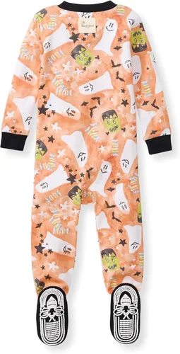 Vista 11 de Burt's Bees Baby Pijama para bebé niña, 100% algodón orgánico, pijama de una pieza, overol diagonal con cremallera, ajuste cómodo
