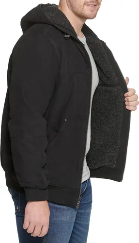 Vista 4 de Levi's Men's Workwear Cotton Canvas Hoody Bomber Jacket (Regular & Big & Tall Sizes)