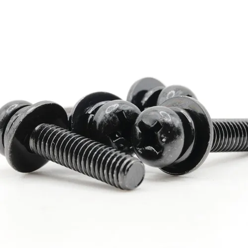 Vista 8 de ReplacementScrews Tornillos de soporte compatibles con Insignia NS-50D510NA19 (NS50D510NA19), Complete Feet / Legs Screw Set, Black Plated, Metric