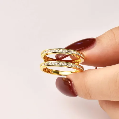 Vista 4 de Wuziwen Anillo realzador vintage de princesa para mujer, plata de ley 925 AAAAA CZ