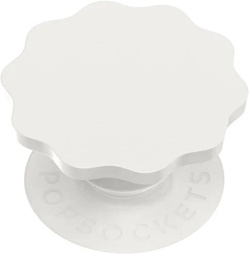 Vista 20 de PopSockets Agarre para teléfono con soporte expandible, agarre adhesivo, color blanco fresco Sujeción segura y cómoda, anticaída, soporte, flor