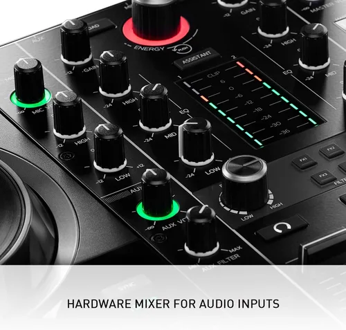 Vista 3 de Hercules DJControl Inpulse 500: controlador USB DJ de 2 pisos para Serato DJ y DJUCED (incluido)