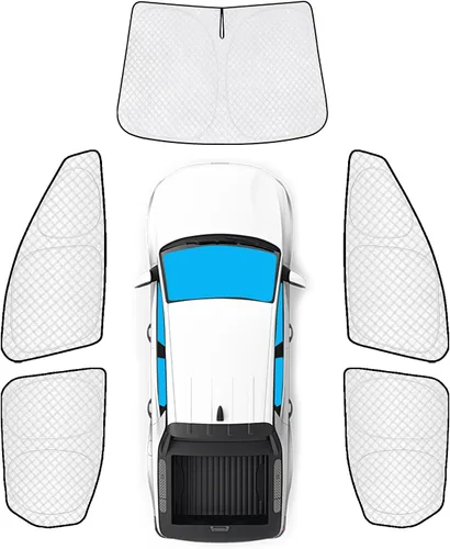 Vista 74 de KMF 6 piezas de parasoles gruesos para Mazda 3 Hatchback (No Sedán) 2014-2018 Accesorios, parasoles completos para parabrisas y ventanas de coche