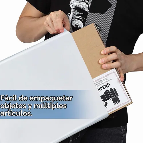 Vista 3 de Poly Mailers 11×15 pulgadas con asa, envío sobres bolsas con auto-adhesivo