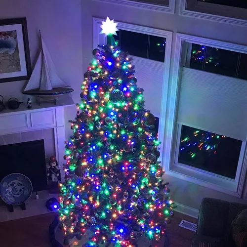 Vista 6 de PEIDUO Luces de Navidad con Música, Controlador de Sensor de Movimiento por Infrarrojos con 6 Modos, Resistente al Agua para Decoración de Fiestas