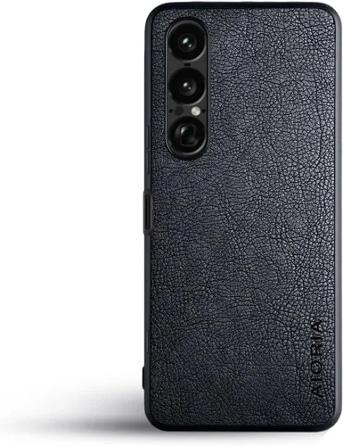 Vista 28 de AIORIA Funda protectora completa para Sony Xperia 1 IV, 6.5 pulgadas Premium PU Leather Cover Retro Business Design Full Protective Case para Sony