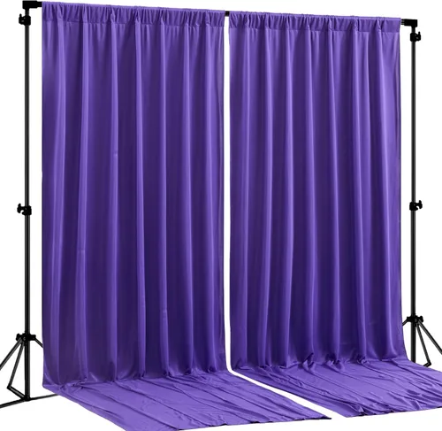 Vista 46 de Cortinas de Fondo Beige - Cortinas de Poliéster Sin Arrugas para Fotografía, Cortinas de Fondo para Fiestas, para Decoraciones de Baby Shower