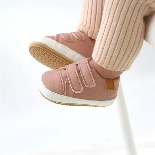Vista 2 de Zapatos para bebés niños y niñas, suela suave, mocasines Oxford, zapatos de cuna para recién nacidos, zapatos antideslizantes para uniforme de boda
