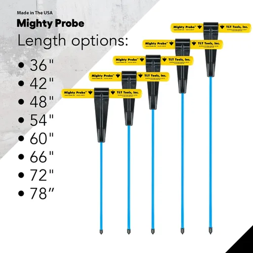 Vista 4 de T&T Tools - Sonda poderosa sonda de metal aislada de 36 pulgadas, varilla hexagonal de 7/16 pulgadas, varilla de acero de aleación resistente