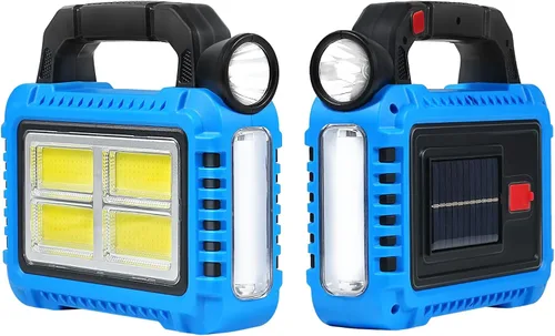 Vista 7 de Linterna solar, linterna LED para cortes de energía, luces esenciales de campamento portátiles, luces recargables para tienda de campaña