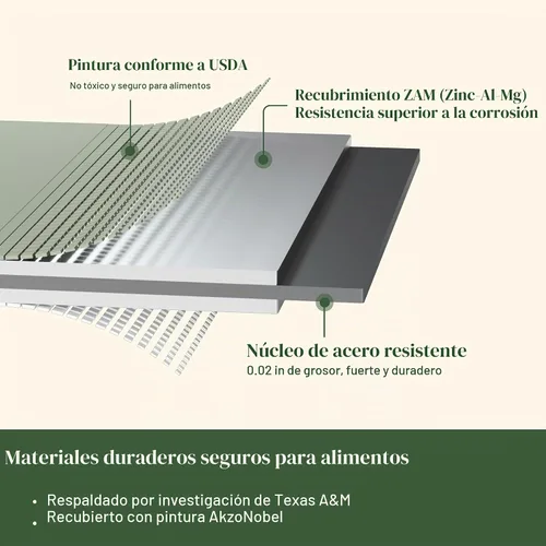 Vista 4 de Kits de cama de jardín elevada extra alta de 26" de Vego Garden, caja de maceta elevada modular 9 en 1 para vegetales, flores, frutas, cama de Verde