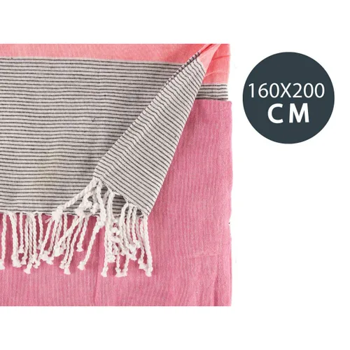 Vista 4 de Foulard Multiusos Gift Decor Rosa 160 x 200 cm 40 x 9 x 8 cm Rayas