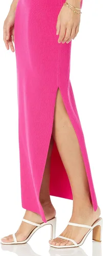 Vista 3 de The Drop Falda tipo suéter acanalado Tyler para mujer