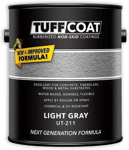 Vista 14 de TUFF Coat UT-100 revestimiento antiderrapante, 1 galón Blanco