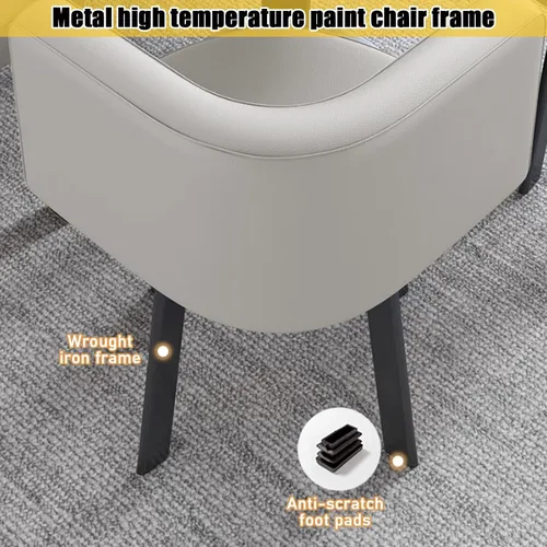 Vista 5 de YVYKFZD Office Reception Room Club Table, Simple Coffee Kitchen Dining Table Set, Round Conference Table, Small Conference Room Tables and Chairs