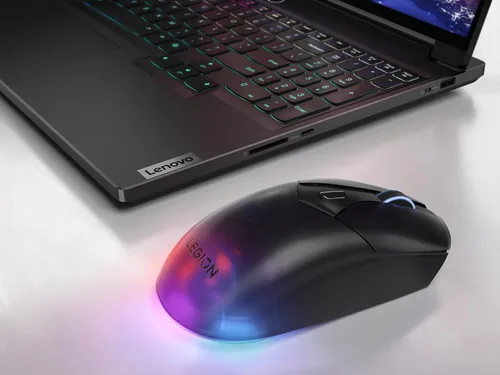 Vista 18 de Lenovo Legion M410 Mouse Inalámbrico RGB para Juegos – Mouse de 6 Botones con Agarre Palmar con 16,000 DPI, Batería Recargable de 53 Horas