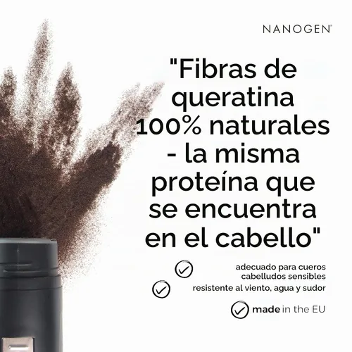 Vista 3 de Nanogen Fibras capilares de queratina, Negro