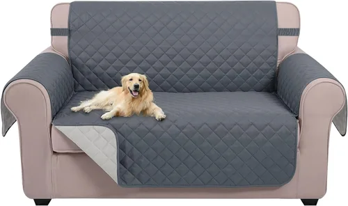 Vista 98 de U-NICE HOME Funda para sillón reclinable, reversible, con correas elásticas, resistente al agua, protege de perros y mascotas, sillón pequeño