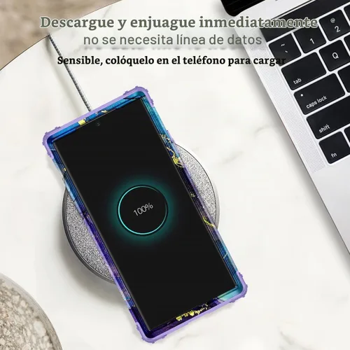 Vista 7 de Rancase Funda compatible con Note 20 Ultra, tres capas de alta resistencia a los golpes, protección de plástico duro + funda protectora de goma