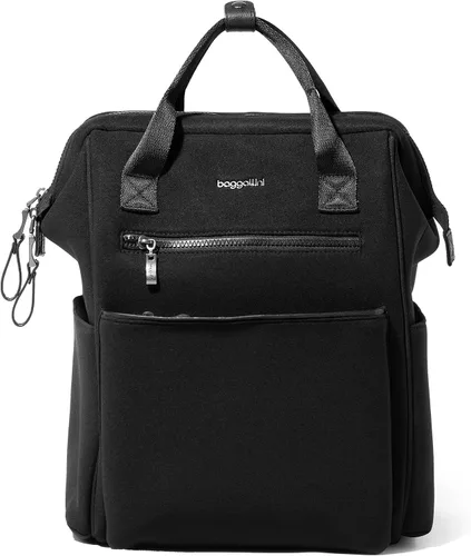 Vista 11 de Baggallini Mochila Soho para mujer, Negro, talla única