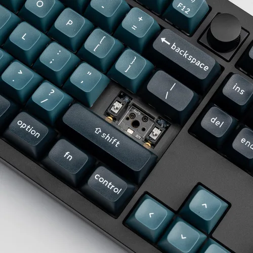 Vista 9 de Keychron Q6 Pro QMKVIA Teclado mecánico inalámbrico personalizado BluetoothUSB-C, perilla programable de tamaño completo de 108 teclas