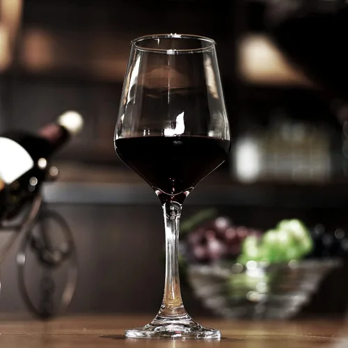 Vista 2 de LUXU Juego de copas de vino de 4,15 onzas líquidas