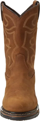 Vista 2 de Rocky Botas de trabajo originales Ride Crazy Horse con puntera de acero para hombre