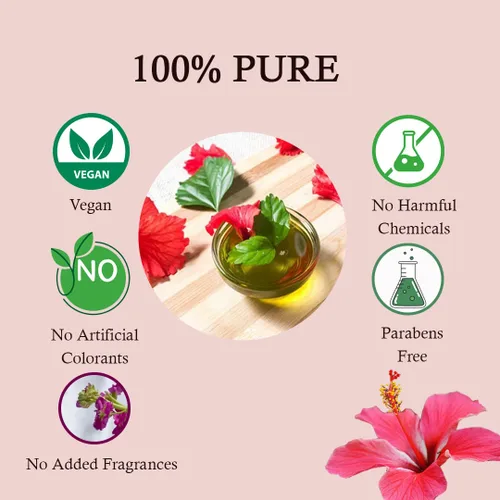 Vista 4 de Hibisco Puro(Rosa-sinensis) Polvo para Cabello (Limpiador suave y nutritivo) y Piel - 100 Gms