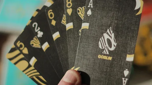 Vista 6 de Murphy's Magic Supplies, Inc. Géminis Gold Goblin Playing Cards Baraja de póquer Coleccionable