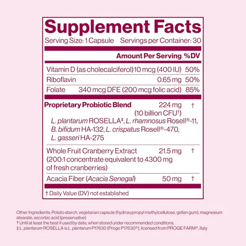 Vista 7 de VSL4® Vaginal Health Suplemento probiótico diario para la salud de la mujer y apoyo del tracto urinario* - 10B UFC - Fórmula 4 en 1 con probióticos