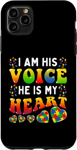 Vista 11 de Funda para iPhone 15 Mom Mama Autistic Autism Concientización Mes
